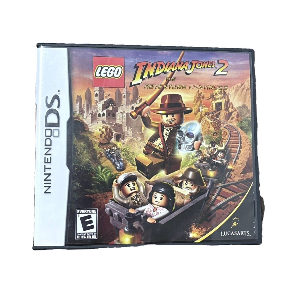 Nintendo DS Lego Indiana Jones 2: The Adventure Continues‎ Game CIB Case Manuals